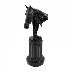 ΕΠΙΤΡΑΠΕΖΙΑ ΔΙΑΚΟΣΜΗΤΙΚΗ ΦΙΓΟΥΡΑ Fylliana FL389 "ΑΛΟΓΟ" ΜΑΥΡΟ ΧΡΩΜΑ 22x17x50εκ