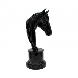 ΕΠΙΤΡΑΠΕΖΙΑ ΔΙΑΚΟΣΜΗΤΙΚΗ ΦΙΓΟΥΡΑ Fylliana FL390 "ΑΛΟΓΟ" ΜΑΥΡΟ ΧΡΩΜΑ 38x30x75εκ