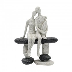 ΕΠΙΤΡΑΠΕΖΙΑ ΔΙΑΚΟΣΜΗΤΙΚΗ ΦΙΓΟΥΡΑ "ΖΕΥΓΑΡΙ" Fylliana FL240911 ΜΑΥΡΟ ΧΡΩΜΑ 15x8x21εκ