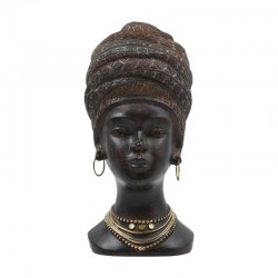 ΕΠΙΤΡΑΠΕΖΙΟ ΔΙΑΚΟΣΜΗΤΙΚΟ "AFRICAN WOMAN" Fylliana FL2446 ΚΑΦΕ-ΧΡΥΣΟ ΧΡΩΜΑ 14x16x28εκ