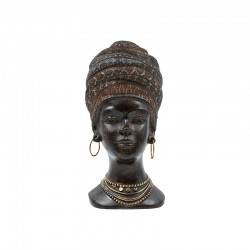 ΕΠΙΤΡΑΠΕΖΙΟ ΔΙΑΚΟΣΜΗΤΙΚΟ "AFRICAN WOMAN" Fylliana FL2447 ΚΑΦΕ-ΧΡΥΣΟ ΧΡΩΜΑ 11x13x23εκ