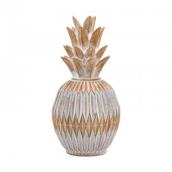 ΕΠΙΤΡΑΠΕΖΙΟ ΔΙΑΚΟΣΜΗΤΙΚΟ ΑΝΑΝΑΣ Fylliana FL25261 ΦΥΣΙΚΟ ΚΑΦΕ ΜΕ ΛΕΥΚΗ ΠΑΤΙΝΑ ΧΡΩΜΑ 10x10x22εκ