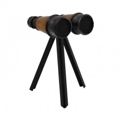 ΕΠΙΤΡΑΠΕΖΙΟ ΔΙΑΚΟΣΜΗΤΙΚΟ "BINOCULARS" ΜΑΥΡΟ-ΚΑΦΕ 15*6*30 sls