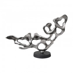 ΕΠΙΤΡΑΠΕΖΙΟ ΔΙΑΚΟΣΜΗΤΙΚΟ Fylliana FL29912 ΑΣΗΜΙ-ΜΑΥΡΟ ΜΑΤ ΧΡΩΜΑ 50x15x33εκ