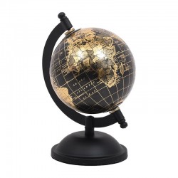 ΕΠΙΤΡΑΠΕΖΙΟ ΔΙΑΚΟΣΜΗΤΙΚΟ Fylliana "Υδρόγειος" ΜΑΥΡΟ ΧΡΩΜΑ 10x10x15εκ sls