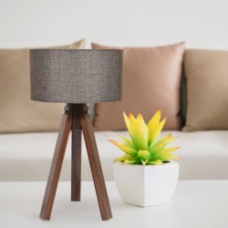 ΕΠΙΤΡΑΠΕΖΙΟ ΦΩΤΙΣΤΙΚΟ Fylliana ΤΡΙΠΟΔΟ ΚΑΦΕ ΚΑΠΕΛΟ ΜΕ ΚΑΦΕ ΒΑΣΗ 25x45,5εκ Ε27