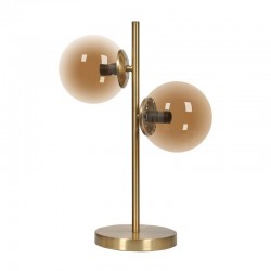 ΕΠΙΤΡΑΠΕΖΙΟ ΜΕΤΑΛΛΙΚΟ ΦΩΤΙΣΤΙΚΟ Fylliana ΜΠΡΟΝΖΕ-ΜΕΛΙ ΧΡΩΜΑ Ε14 30x50εκ