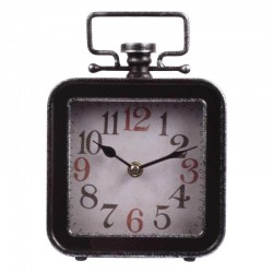 ΕΠΙΤΡΑΠΕΖΙΟ ΡΟΛΟΙ Fylliana "Lantern" ΜΕΤΑΛΛΙΚΟ ΜΑΥΡΟ ΧΡΩΜΑ 15x5x21.5εκ sls