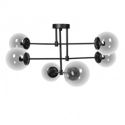 ΕΞΑΦΩΤΟ ΚΡΕΜΑΣΤΟ ΦΩΤΙΣΤΙΚΟ ΟΡΟΦΗΣ ΜΕΤΑΛΛΙΚΟ Fylliana ΜΑΥΡΟ-ΓΚΡΙ ΧΡΩΜΑ Ε14 75x40εκ