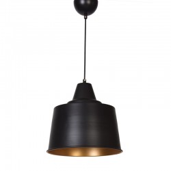 ΦΩΤΙΣΤΙΚΟ ΟΡΟΦΗΣ Fylliana 0011 ΜΑΥΡΟ-ΧΡΥΣΟ ΜΕΤΑΛΛΙΚΟ 30εκ Ε27