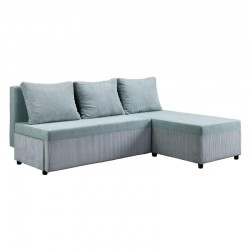 ΓΩΝΙΑΚΟΣ ΚΑΝΑΠΕΣ LUELLA ΜΙΝΤ ΧΡΩΜΑ 202x152x80εκ