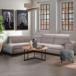 ΚΑΝΑΠΕΣ ΑΡΙΣΤΕΡΗ ΓΩΝΙΑ Fylliana Alessia ΜΠΕΖ ΥΦΑΣΜΑ 284x216x100εκ