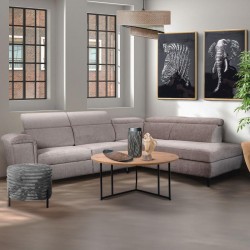 ΚΑΝΑΠΕΣ ΔΕΞΙΑ ΓΩΝΙΑ Fylliana Alessia ΜΠΕΖ ΥΦΑΣΜΑ 284x216x100εκ