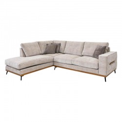 ΚΑΝΑΠΕΣ Fylliana Marcell ΑΡΙΣΤΕΡΗ ΓΩΝΙΑ ΜΠΕΖ ΜΕ ΚΑΦΕ ΜΑΞΙΛΑΡΙΑ 300x230x88εκ