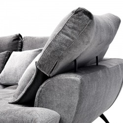 ΚΑΝΑΠΕΣ Fylliana Renata ΔΕΞΙΑ ΓΩΝΙΑ ΣΚ ΓΚΡΙ ΜΕ ΓΚΡΙ ΜΑΞΙΛΑΡΙΑ 340x240