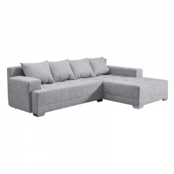 ΚΑΝΑΠΕΣ ΓΩΝΙΑ Nirvana ΓΚΡΙ ΧΡΩΜΑ 267x178x75εκ