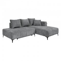 ΚΑΝΑΠΕΣ ΚΡΕΒΑΤΙ Fylliana Jasper ΔΕΞΙΑ ΓΩΝΙΑ ΑΝΘΡΑΚΙ ΥΦΑΣΜΑ 255x170x90εκ