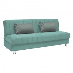 ΚΑΝΑΠΕΣ-ΚΡΕΒΑΤΙ Fylliana New leon MINT ΜΕ ΑΝΘΡΑΚΙ ΜΑΞΙΛΑΡΙΑ 190x85x83εκ