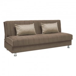 ΚΑΝΑΠΕΣ-ΚΡΕΒΑΤΙ Fylliana New leon ΜΠΕΖ ΜΕ ΑΝΟΙΧΤΑ ΜΠΕΖ ΜΑΞΙΛΑΡΙΑ 190x85x83εκ