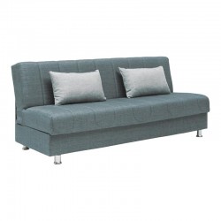 ΚΑΝΑΠΕΣ-ΚΡΕΒΑΤΙ Fylliana New Tiger ΣΚΟΥΡΟ ΓΚΡΙ ΜΕ ΑΝΟΙΧΤΟ ΓΚΡΙ ΜΑΞΙΛΑΡΙΑ 190x85x83εκ