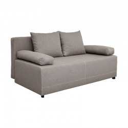 ΚΑΝΑΠΕΣ-ΚΡΕΒΑΤΙ Fylliana Nuvia ΜΠΕΖ ΥΦΑΣΜΑ 190x80x85εκ