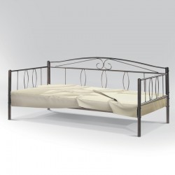 ΚΑΝΑΠΕΣ ΜΕΤΑΛΛΙΚΟΣ Fylliana ARIEL ΚΑΦΕ 210x100x83εκ