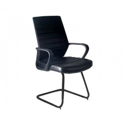 ΚΑΡΕΚΛΑ ΕΠΙΣΚΕΠΤΗ Fylliana 5568V ΜΑΥΡΟ ΤΕΧΝΟΔΕΡΜΑ 57x60x95εκ