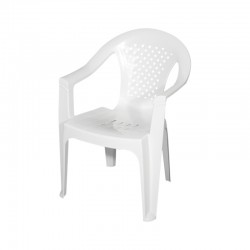 ΚΑΡΕΚΛΑ ΕΞΟΧΗΣ ΠΛΑΣΤΙΚΗ Fylliana MISTRAL ΛΕΥΚΗ 80x59x60εκ