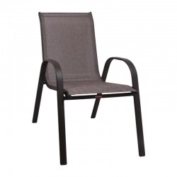 ΚΑΡΕΚΛΑ Fylliana SLING ΜΠΡΟΝΖΕ TEXTILENE ΚΑΦΕ ΣΚΕΛΕΤΟΣ 016 54x71x92εκ