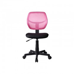 ΚΑΡΕΚΛΑ ΓΡΑΦΕΙΟΥ Fylliana ΧΩΡΙΣ ΜΠΡΑΤΣΑ 5156Ρ ΜΑΥΡΗ/ΡΟΖ 41x52x80/92εκ