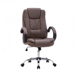 ΚΑΡΕΚΛΑ ΓΡΑΦΕΙΟΥ Fylliana 2043 ΚΑΦΕ ΤΕΧΝΟΔΕΡΜΑ 63.5x68x121εκ