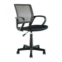 ΚΑΡΕΚΛΑ ΓΡΑΦΕΙΟΥ Fylliana FL5528 ΓΚΡΙ-ΜΑΥΡΟ ΧΡΩΜΑ 57x54x94εκ