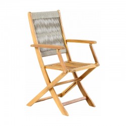 ΚΑΡΕΚΛΑ ΚΗΠΟΥ ΑΝΑΔΙΠΛΟΥΜΕΝΗ ΞΥΛΟ ΑΚΑΚΙΑΣ Fylliana FL922 ΚΑΡΥΔΙ ΣΚΕΛΕΤΟΣ-ΜΠΕΖ ΚΟΡΔΟΝΙ 54x60x92εκ