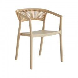 ΚΑΡΕΚΛΑ ΚΗΠΟΥ Fylliana Elora ΜΠΕΖ-ΚΑΦΕ ΧΡΩΜΑ 58x56x75εκ