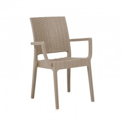 ΚΑΡΕΚΛΑ ΚΗΠΟΥ Fylliana Mateo ΜΠΕΖ ΧΡΩΜΑ 54x55x85εκ