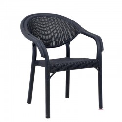 ΚΑΡΕΚΛΑ ΚΗΠΟΥ Fylliana Roshen ΑΝΘΡΑΚΙ ΧΡΩΜΑ 59x44x83εκ