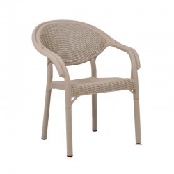 ΚΑΡΕΚΛΑ ΚΗΠΟΥ Fylliana Roshen ΜΠΕΖ ΧΡΩΜΑ 59x44x83εκ