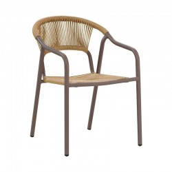 ΚΑΡΕΚΛΑ ΚΗΠΟΥ Fylliana "Solace" ΚΑΦΕ-ΦΥΣΙΚΟ ΧΡΩΜΑ 56x65x82εκ