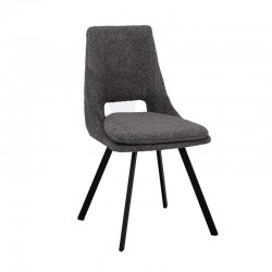 ΚΑΡΕΚΛΑ ΤΡΑΠΕΖΑΡΙΑΣ Fylliana Alice ΓΚΡΙ ΧΡΩΜΑ 47x54x87εκ