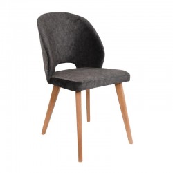 ΚΑΡΕΚΛΑ ΤΡΑΠΕΖΑΡΙΑΣ Fylliana Bella ΥΦΑΣΜΑ ΓΚΡΙ ΧΡΩΜΑ 48x56x85εκ