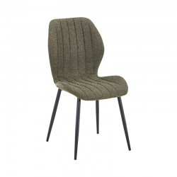 ΚΑΡΕΚΛΑ ΤΡΑΠΕΖΑΡΙΑΣ Fylliana FL089 ΛΑΔΙ ΥΦΑΣΜΑ ΜΕ ΜΑΥΡΑ ΜΕΤΑΛΛΙΚΑ ΠΟΔΙΑ 47x55x87εκ