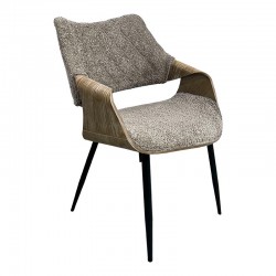 ΚΑΡΕΚΛΑ ΤΡΑΠΕΖΑΡΙΑΣ Fylliana FL6145 ΜΠΕΖ ΥΦΑΣΜΑ 58x56x83εκ