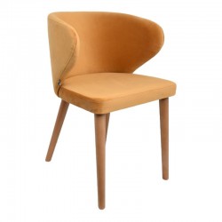 ΚΑΡΕΚΛΑ ΤΡΑΠΕΖΑΡΙΑΣ Fylliana Nancy ΥΦΑΣΜΑ ΜΕΛΙ ΧΡΩΜΑ 55x52x80εκ