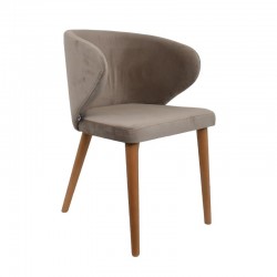 ΚΑΡΕΚΛΑ ΤΡΑΠΕΖΑΡΙΑΣ Fylliana Nancy ΥΦΑΣΜΑ SAND ΧΡΩΜΑ 55x52x80εκ