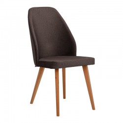 ΚΑΡΕΚΛΑ ΤΡΑΠΕΖΑΡΙΑΣ Fylliana New Melanie ΥΦΑΣΜΑ ΚΑΦΕ ΧΡΩΜΑ 46x48x93εκ