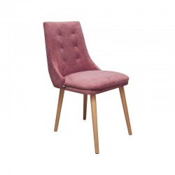 ΚΑΡΕΚΛΑ ΤΡΑΠΕΖΑΡΙΑΣ Fylliana Sandra Lux ΣΑΠΙΟ ΜΗΛΟ ΧΡΩΜΑ ΥΦΑΣΜΑΤΟΣ ΜΕ GOLDEN SAND ΠΟΔΙΑ 45x50x85εκ