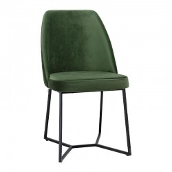 ΚΑΡΕΚΛΑ ΤΡΑΠΕΖΑΡΙΑΣ Fylliana Stephanie ΠΡΑΣΙΝΟ ΧΡΩΜΑ ΥΦΑΣΜΑΤΟΣ 48x47x83εκ