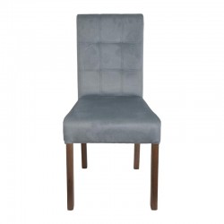 ΚΑΡΕΚΛΑ ΤΡΑΠΕΖΑΡΙΑΣ Fylliana Τ-12 Domenic MINT ΥΦΑΣΜΑ GREY OAK ΠΟΔΙΑ 45x45x90εκ