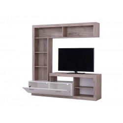 ΚΕΝΤΡΟ ΨΥΧΑΓΩΓΙΑΣ-ΣΥΝΘΕΣΗ GLEN GREY OAK/ΛΕΥΚΟ 170x41x170εκ