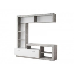 ΚΕΝΤΡΟ ΨΥΧΑΓΩΓΙΑΣ-ΣΥΝΘΕΣΗ GLEN ΛΕΥΚΟ-ΓΚΡΙ CONCRETE 170x41x170εκ